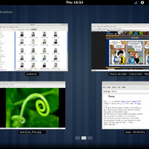Aperçu du bureau GNOME 3.0